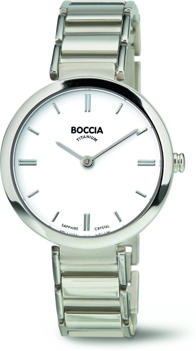 Boccia Titanium 3252-01 - Horloge - Titanium - Zilverkleurig - Ø 30 mm