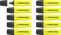 STABILO BOSS ORIGINAL Markeerstift - Premium highlighter - 10 Stuks - Geel