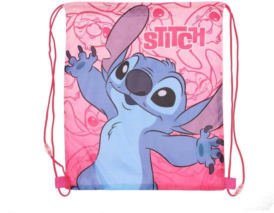 4KidsOnly Lilo & Stitch Gymtas - Zwemtas - 40 cm - Roze - Voor Kinderen