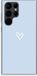 Case Company® - Samsung Galaxy S22 Ultra Case - Small Heart Blue - Soft Cover