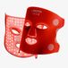 LIROMA® Masque de luminothérapie rouge - 7 couleurs - Minuterie - Masque de collagène - Masque LED - Thérapie infrarouge - Thérapie par lumière rouge - Lampe infrarouge - Masque infrarouge - Patch anti-acné - Masque facial soins de la peau - Luminothérapie