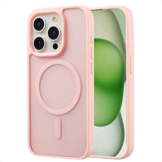 imoshion Color Guard Backcover geschikt voor MagSafe - Lichtroze - Apple iPhone 15 Pro