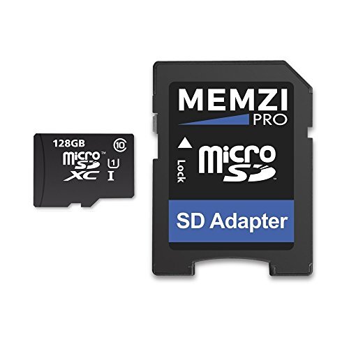 MEMZI PRO 128 GB Klasse 10 80 MB/s Micro SDXC Geheugenkaart met SD Adapter voor Huawei Honor Serie Mobiele Telefoons