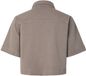 PIECES - PCSALUME SS DENIM SHIRT - Dames - Blouses - Taupe Gray - S