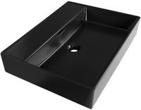 Brauer Lunar Wastafel - 60 cm - Keramiek Mat Zwart