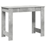 VidaXL Bureau, betongrijs, 100 x 45 x 75 cm, bewerkt hout
