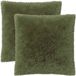vidaXL Kussensloop 2 pcs HEERLEN Groen 60 x 60 cm PV Fleece