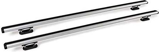 Rail aluminium dakdrager stangen 122cm Kuma M - Zwart - Universeel