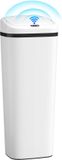 HOMCOM Sensor Prullenbak - Roestvrij Staal - 50L - Wit