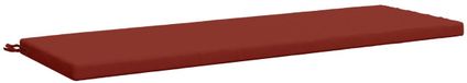 vidaXL - Bankkussen - SOEST - 100% Polyester - Rood - 140 x 50 x 5 cm