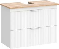 Homcom Badkamer Wastafelkast - MDF - 80L x 40B x 60H cm - Wit