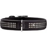 Hunter Halsband Diamont Deluxe Zwart - Hondenhalsband - 50 cm