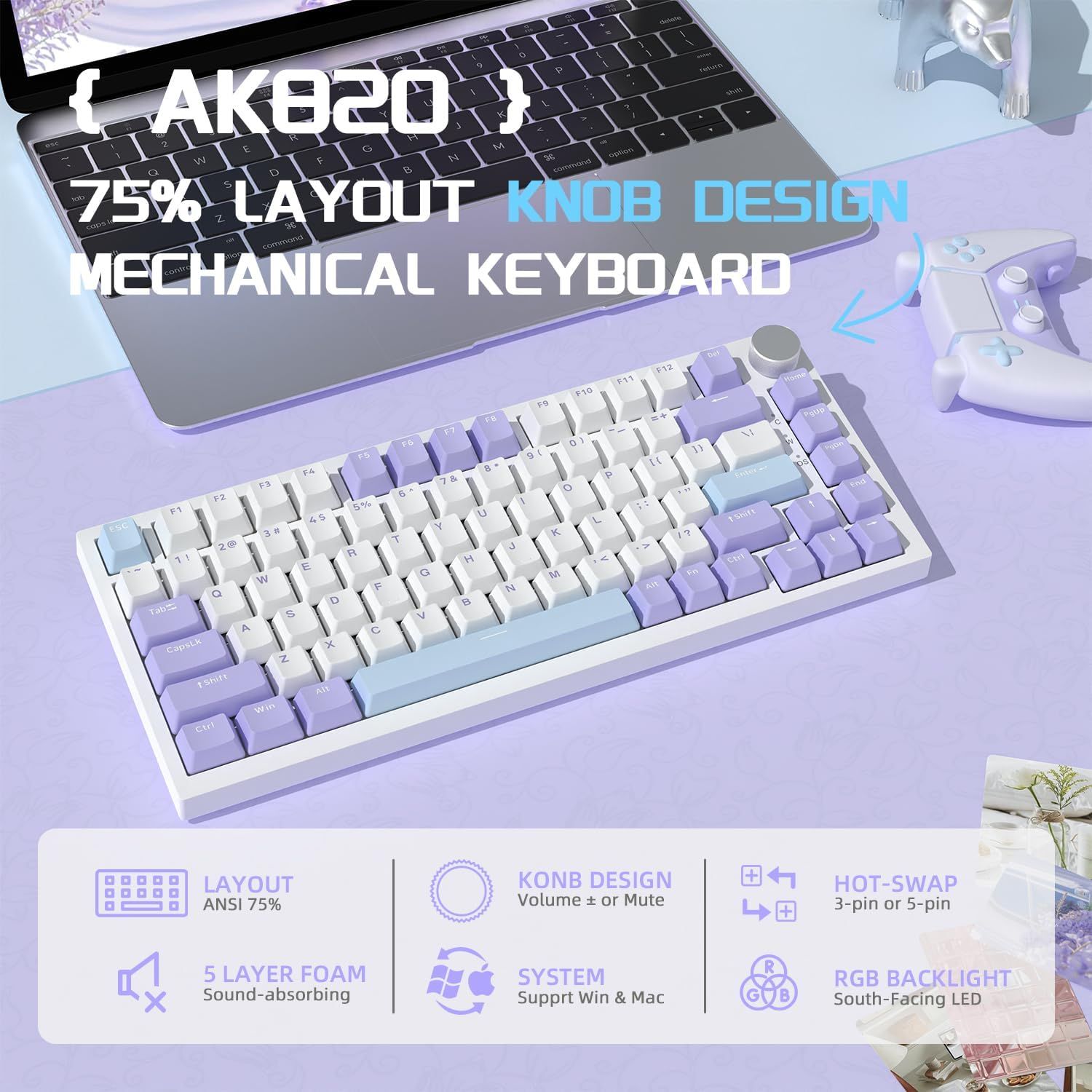 AJAZZ AK820 Mechanisch Gaming Toetsenbord