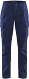 Blåkläder Dames industrie werkbroek stretch 7144-1832 - Marineblauw/Korenblauw - C34