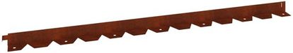 vidaXL Gazonrand 20 stuks 102 x 4 x 4 cm Staal Roestig