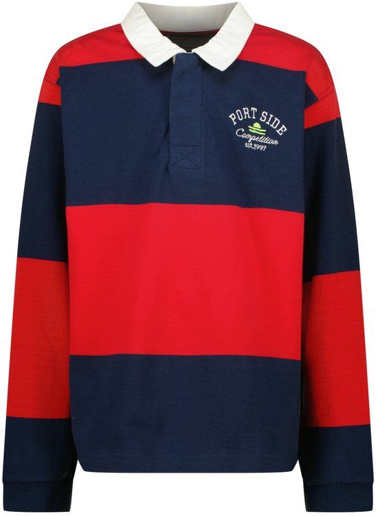 Vingino Kazer Jongens Polo Dark Blue Katoen Maat 128