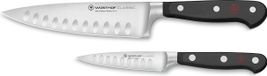Couteaux de cuisine set, 2-delig, met een lemmetlengte van 16 cm, gesmeed