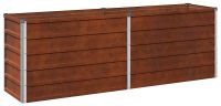 Surélevé lit de jardin acier résistant aux intempéries 163 x 40 x 55 cm