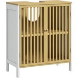 Meuble sous lavabo bambou MDF