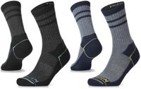 LORPEN Wool Hike Crew 2-pack - Blauw/Grijs - 47-50