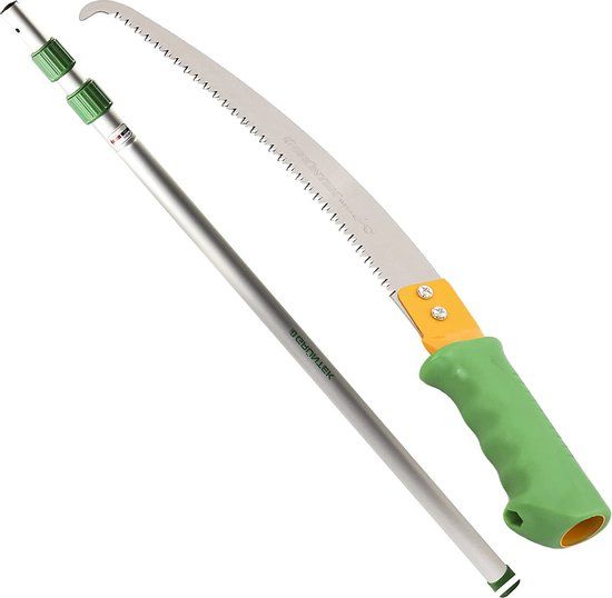 GRÜNTEK Telescopische takkenzaag set WELS - Handzaag & Telescoopstang tot 240 cm