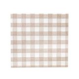 50 Like Linnen Servetten 'Like Linnen - Vichy' 70 g / m2 40 x 40 cm Taupe Spunlace