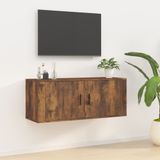 Maison Exclusive - meuble TV mural, chêne fumé, 100x34,5x40 cm