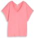 Tom Tailor T-shirt met V-hals Maat XXL soft fuchsia pink