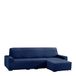 Eysa Aquiles Elastische Chaise Longue Korte Arm Rechts, Polyester-Katoen, Blauw, 43 x 37 x 14 cm
