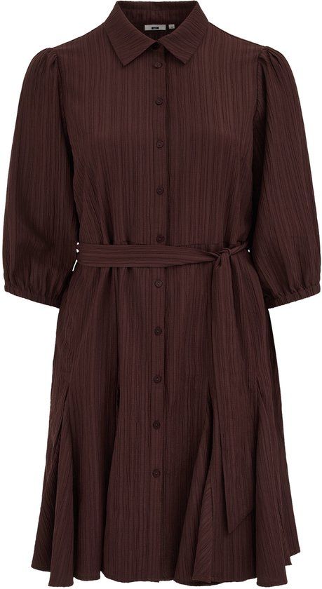 WE Fashion Dames jurk met structuur - Curve
