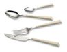 Echtwerk Bestek Set "Basic" met kunststof handgrepen, 24-delig, voor maximaal 6 personen, roestvrij staal 18/0, crème