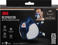 3M Mondmasker met Geïntegreerde Filters, Herbruikbaar, A1P2 Ademhalingsbescherming