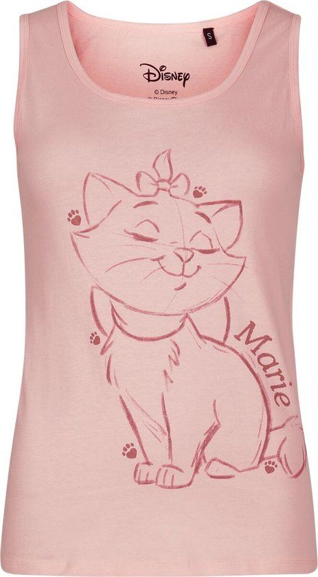 Aristocats Disney Marie - Sketch Paws Dames Tanktop - roze - XL
