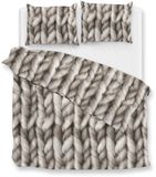 Zohome Merino Dekbedovertrek - Tweepersoons - Flanel - 200x200-220cm - Naturel