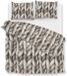 Zohome Merino Dekbedovertrek - Tweepersoons - Flanel - 200x200-220cm - Naturel