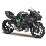 Maisto Kawasaki H2 R NINJA - Zwart schaalmodel motor voor verzamelaars - 1:12