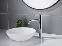 FortiFura Calvi wastafelkraan - 33.9cm verhoogd - Opbouw - Chroom