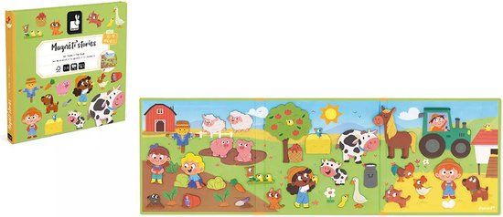 Janod - Magneti Stories - Boerderij – Educatieve magneetset