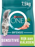 Purina One PURINA® ONE® Adult Sensitive - Kattenbrokjes - Kalkoen - 7.5 kg