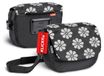 KLICKfix Sacoche de guidon de vélo - Motif floral - 5 litres - Sac de transport 2-en-1