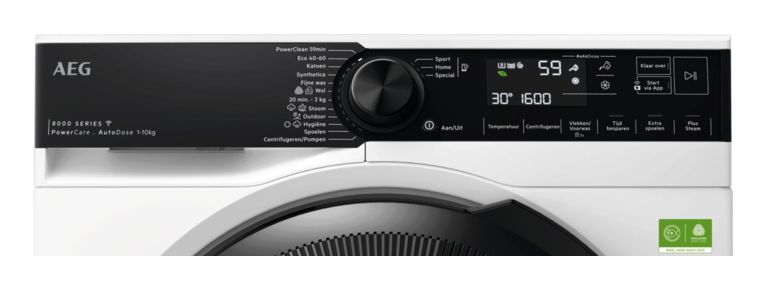AEG Serie 8000 serie ProSteam - Wasmachine - Voorlader - 10 kg - 1600 toeren - Wit, Zwart