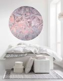 Komar Fotobehang - Glossy Crystals 125x125cm - Rond - Vliesbehang - Zelfklevend
