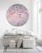 Komar Fotobehang - Glossy Crystals 125x125cm - Rond - Vliesbehang - Zelfklevend