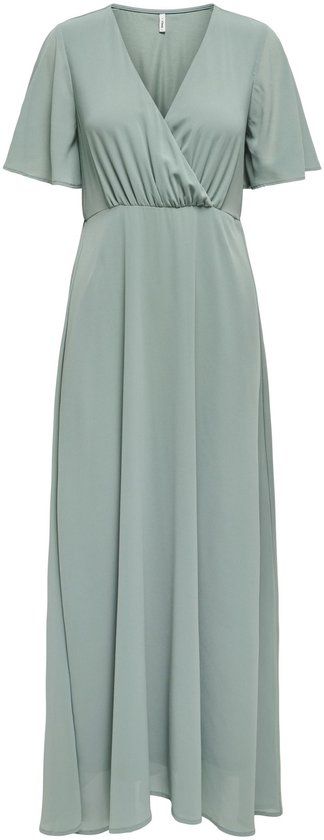 ONLY - ONLSTAR LIFE S/S MIA MAXI DRESS WVN - Chinois Green - Size M