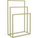 Doré Porte-serviettes Sur Pied 48x24x79 cm Fer