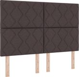 vidaXL Boxspringbed met matras, donkerbruin, 160 x 200 cm, stof
