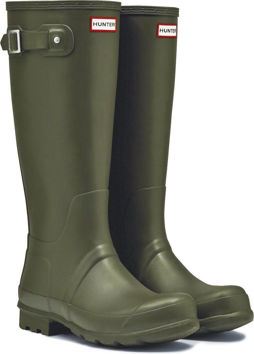 Hunter Original Tall Wellington Regenlaarzen Heren - Olijfgroen - Maat 43EU