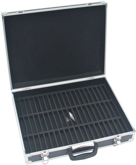 Opbergkoffer audio tape cassette bandjes voor 60 stuks