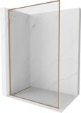 Mexen Kioto-XF L paroi de douche Walk-in avec cadre 90 x 202 cm, transparent 10 mm, cuivre brossé