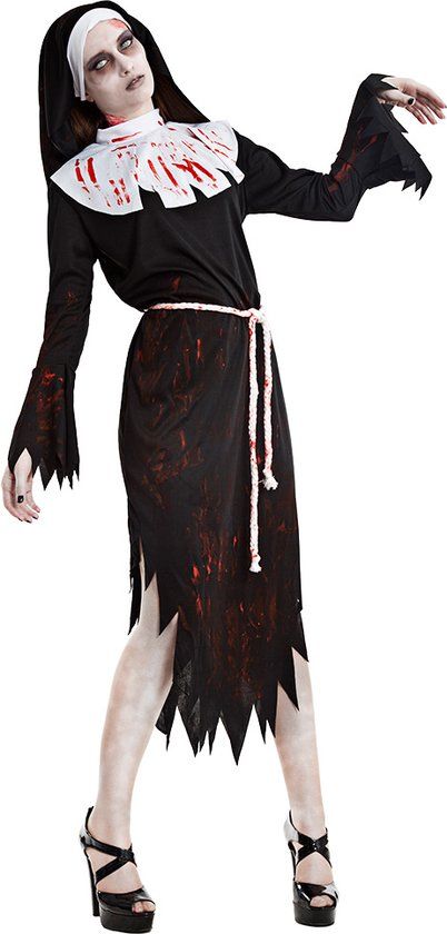 Boland - Zombie Nun Costume (XL) - Women - Halloween - Horror - Multi